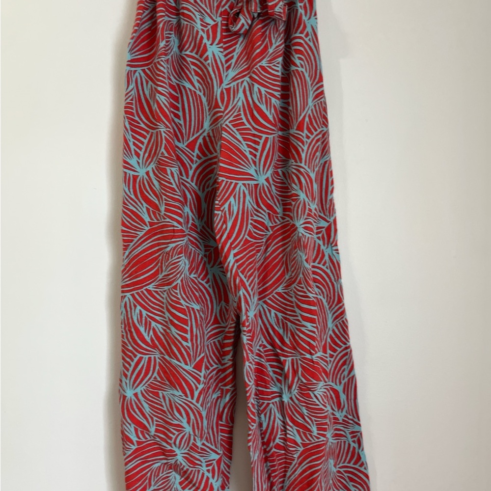 Midnight Sky Red and Blue Patterned Pants